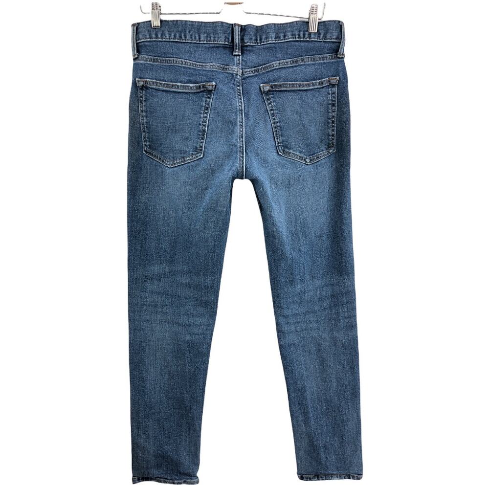 Old Navy (32x30) Womens Blue Slim Skinny Jeans Distressed Mid Rise Denim - Picture 3 of 9